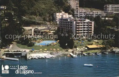 Campione d Italia Hotel Lago di Lugano Fliegeraufnahme / Campione d Italia /Como