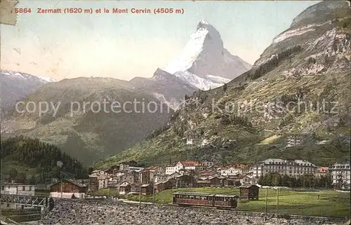 Zermatt VS Mont Cervin Matterhorn Kat. Zermatt
