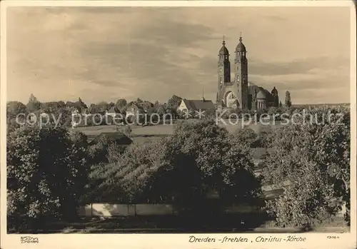 Strehlen Dresden Christus Kirche Kat. Dresden Elbe