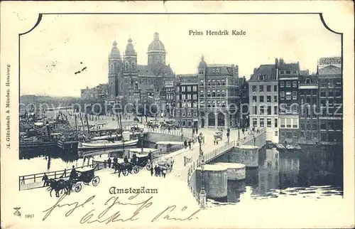 Amsterdam Niederlande Prins Hendrik Kade Brug Bruecke Kat. Amsterdam