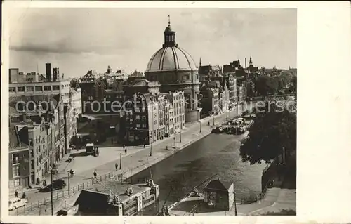 Amsterdam Niederlande Singel met Luth Kerk Kirche Kat. Amsterdam