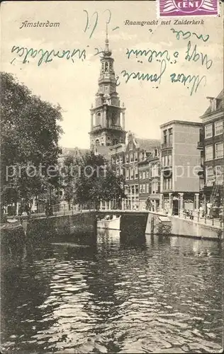 Amsterdam Niederlande Raamgracht met Zuiderkerk Kirche Kat. Amsterdam