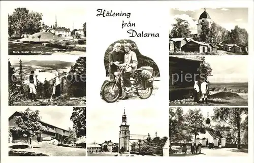 Dalarna Teilansichten Landschaft Kirche Wandern Fahrrad Kat. Schweden