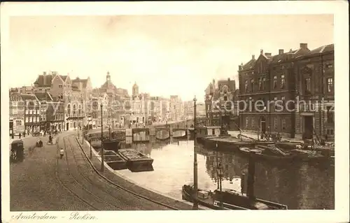 Amsterdam Niederlande Rokin Kanal Kahn Kat. Amsterdam