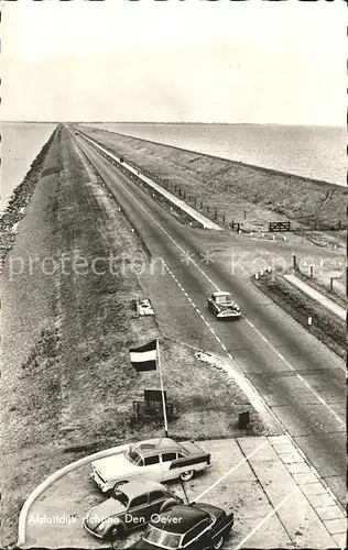 Afsluitdijk richting Den Oever Deich Kat. Niederlande