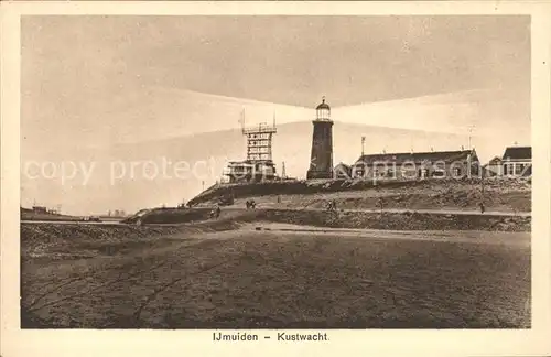 Ijmuiden Kustwacht Leuchtturm Kat. Niederlande