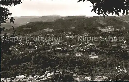 Baden Baden Panorama Blick vom Battertfelsen Kat. Baden Baden