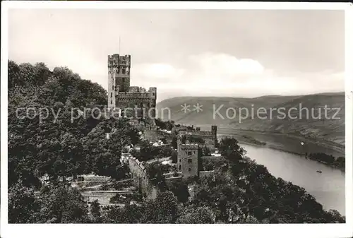 Burg Sonneck Panorama Rhein Kat. Appenheim
