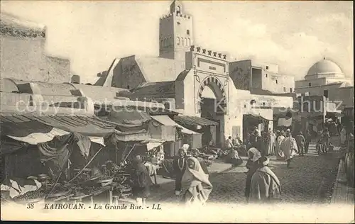 Kairouan Qairawan La Grande Rue Kat. Tunesien