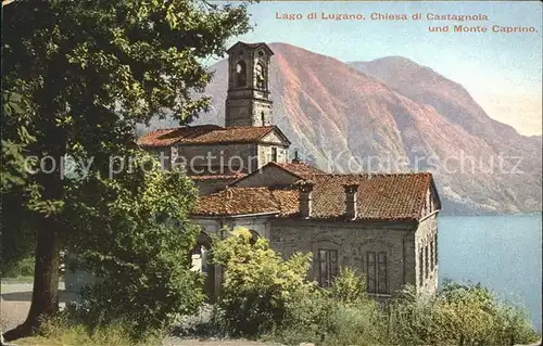 Castagnola-Cassarate Chiesa Monte Caprino Luganersee / Castagnola /Bz. Lugano City