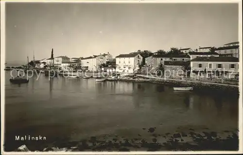 Malinska Haludovo Partie am Hafen Kat. Kroatien