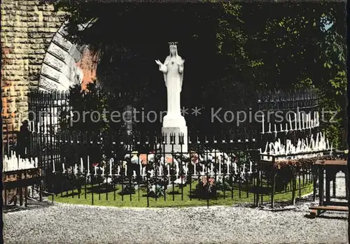 Beauraing Lieu des Apparitions Platz der Erscheinung Marienstatue Kat. 