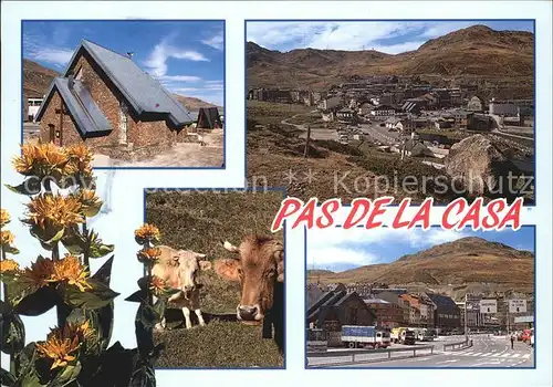 Pas de la Casa Valls Andorra Berghuetten Zollstation Kat. Andorra La Vella