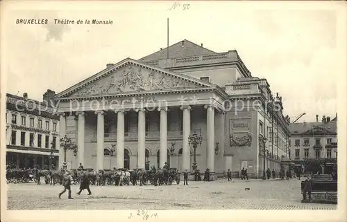 Bruxelles Bruessel Theatre de la Monnaie Kat. 