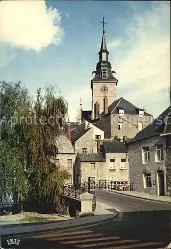 Couvin Le grand pont Eglise Bruecke Kirche Kat. 