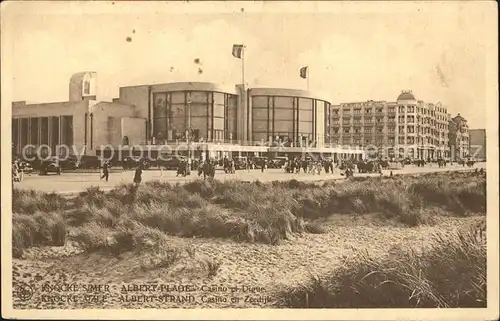 Knocke sur Mer Albert Plage Casino et Digue Kat. 