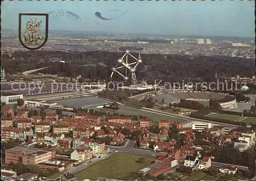 Bruessel Bruxelles Panorama Heysel Atomium Kat. 