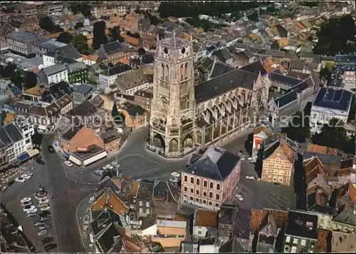 Tongeren OLV Baseliek en Grotemarkt Liebfrauenbasilika Fliegeraufnahme Kat. 