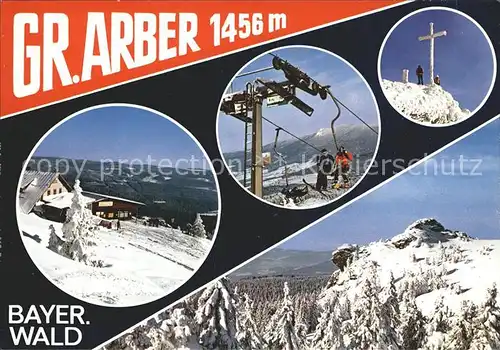 Bayerischer Wald Grosser Arber Skilift Winter