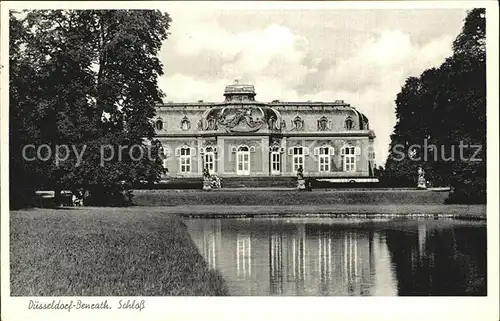 Benrath Schloss Teich Kat. Duesseldorf