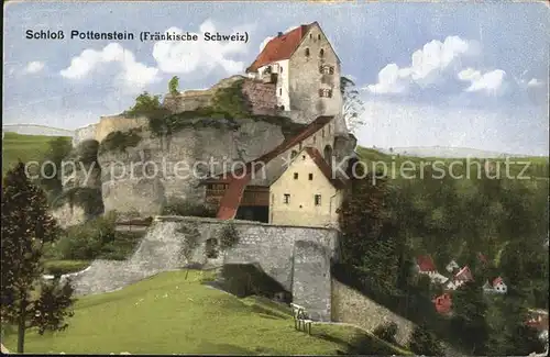 Pottenstein Oberfranken Schloss Fraenkische Schweiz Kat. Pottenstein