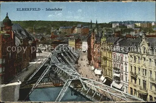 Elberfeld Wuppertal Islandufer Schwebebahn Kat. Wuppertal