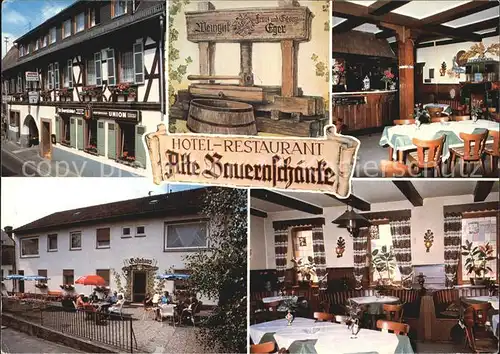Winkel Oestrich Winkel Hotel Restaurant Alte Bauernschaenke Kat. Oestrich Winkel