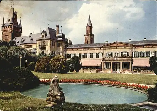 Weinheim Bergstrasse Schlosspark Teich Kat. Weinheim