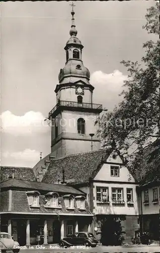 Erbach Odenwald Rathaus Kirche Kat. Erbach