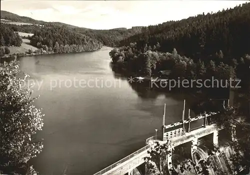 Hoellensteinsee Ausflugsgaststaette Seeblick Sperrmauer Kat. Viechtach