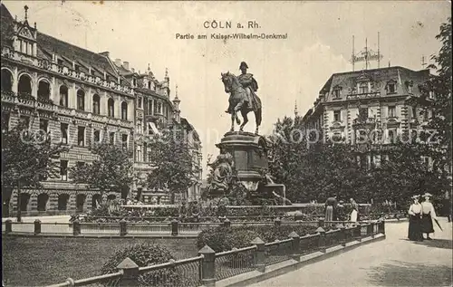 Coeln Rhein Kaiser Wilhelm Denkmal Reiterstandbild Kat. Koeln