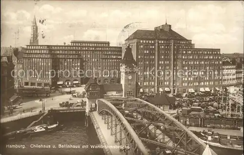 Hamburg Chilehaus Ballinhaus Wandrahmsbruecke Kat. Hamburg