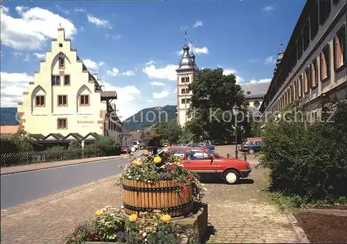 Amorbach Schlossmuehle und Abteikirche Kat. Amorbach