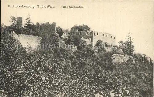 Bad Blankenburg Ruine Greifenstein Thueringer Wald Kat. Bad Blankenburg