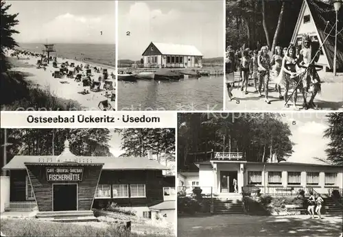 ueckeritz Usedom Strand Hafen Achterwasser Neptunfest Strandklause Kat. ueckeritz Usedom