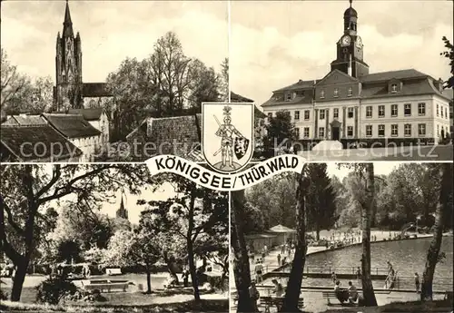 Koenigsee Thueringen Kirche Strandbad Kat. Koenigsee