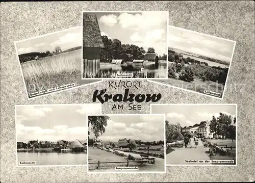 Krakow See Seehotel Promenade  Lehmwerder Kat. Krakow See