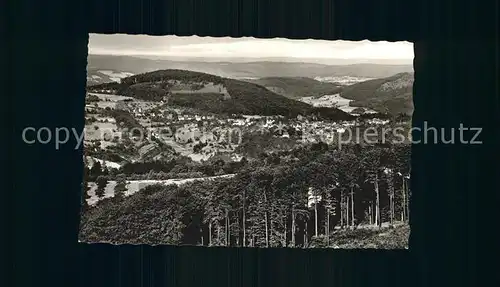 Lindenfels Odenwald Blick von Westen Kat. Lindenfels