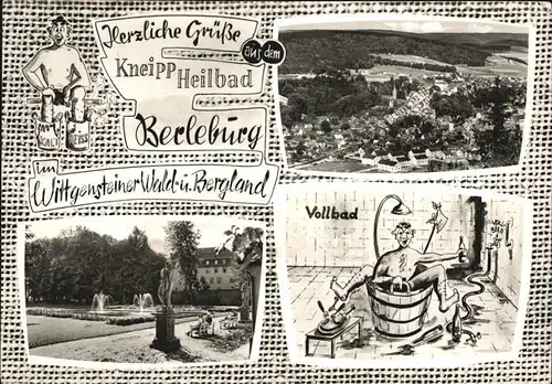 Berleburg Bad Total Kurpark Karikaturen Kat. Bad Berleburg
