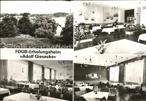 Flecken Zechlin Erholungsheim Adolf Giesecke Kat. Rheinsberg