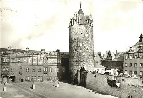 Bernburg Saale Schloss Eulenspiegelturm Kat. Bernburg