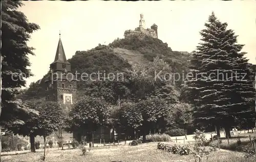 Marksburg mit Burg Kat. Braubach