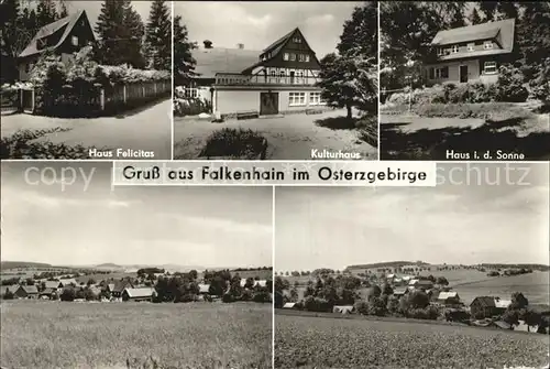 Falkenhain Altenberg Erzgebirge Haus Felicitas Kulturhaus Haus Sonne Kat. Altenberg
