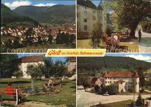 Glatt Glattal Schwarzwald Schloss Panorama Kat. Sulz am Neckar