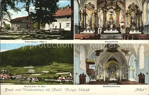 Neukirchen Heilig Blut Wallfahrtskirche Klosterkirche Hohenbogen Kat. Neukirchen b.Hl.Blut