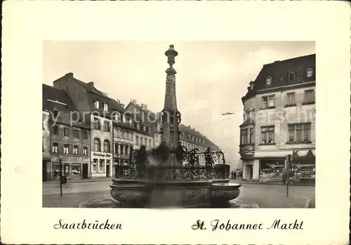 Saarbruecken St Johanner Markt Brunnen Kat. Saarbruecken
