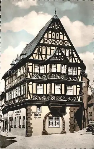 Miltenberg Main Hotel Riesen Kat. Miltenberg