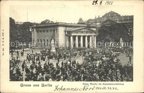 Berlin Neue Wache im Kastanienwaedchen Kat. Berlin