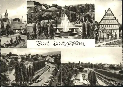 Bad Salzuflen Kurhaus Promenade Salzhof Kat. Bad Salzuflen