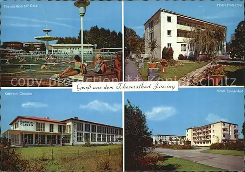Bad Fuessing Thermalbad Hotel Holzapfel Kurheim Claudia Hotel Tannenhof Kat. Bad Fuessing